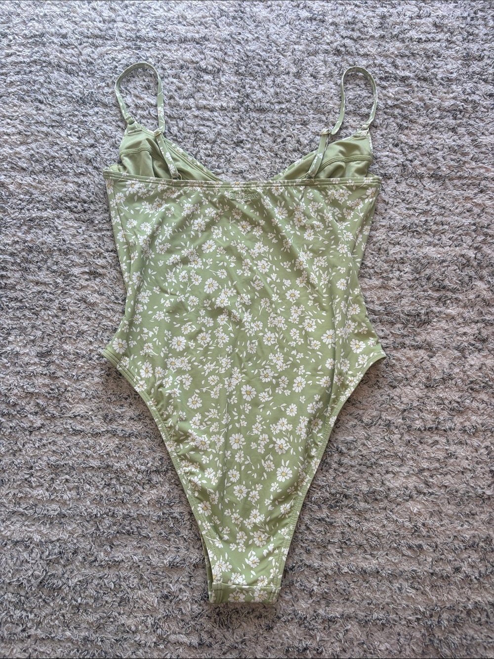 Billabong Sage Green Floral One-Piece Swimsuit - Picture 2 of 4